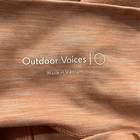 Women's Outdoor Voices Orange Athletic Sweat Tech Legging Pants Sz S - Picture 6 of 7